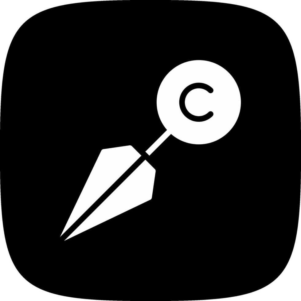 diseño de icono creativo kunai vector