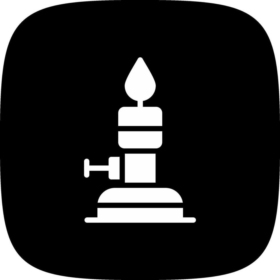 Bunsen Burner Creative Icon Design vector