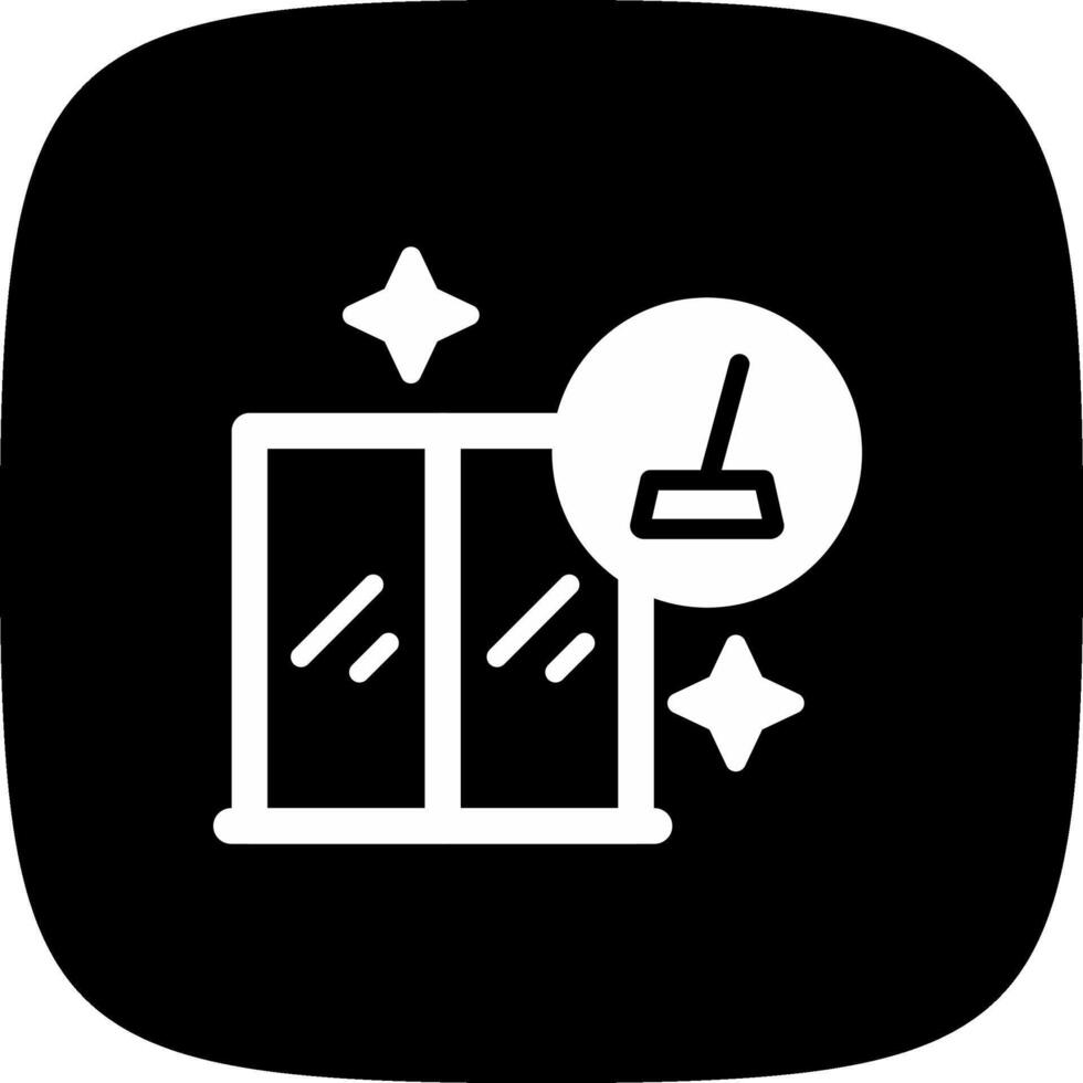 Window Cleaning Creative Icon Design vector