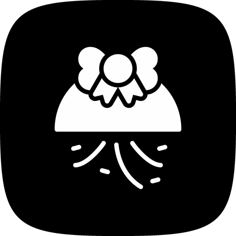 Confetti Ball Creative Icon Design vector