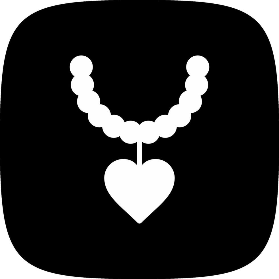 diseño de icono creativo de collar de perlas vector