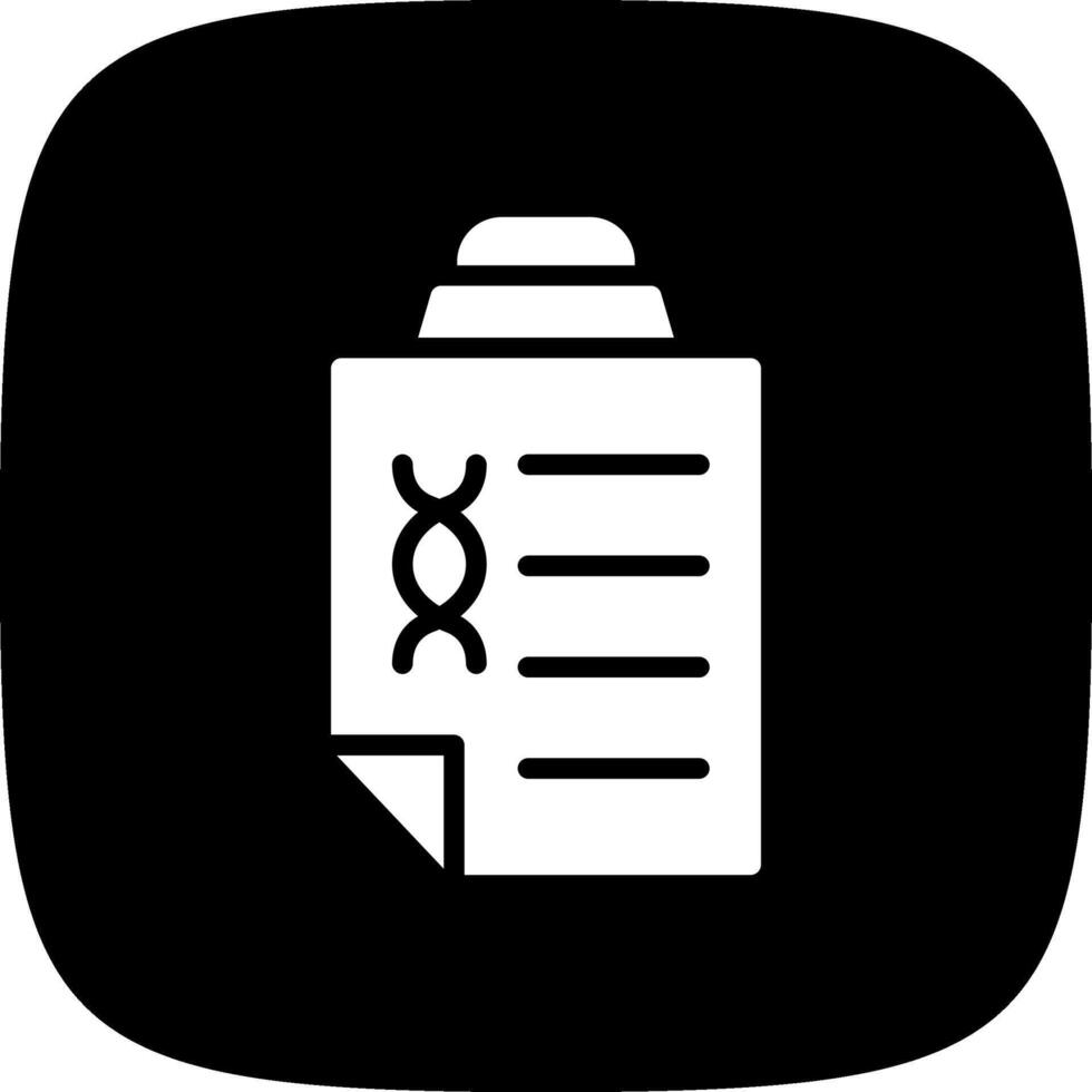 DNA Test Creative Icon Design vector