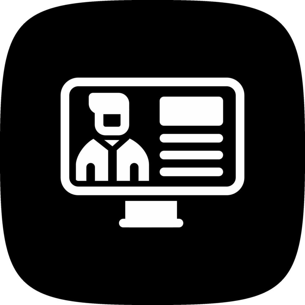 Online Lecture Creative Icon Design vector