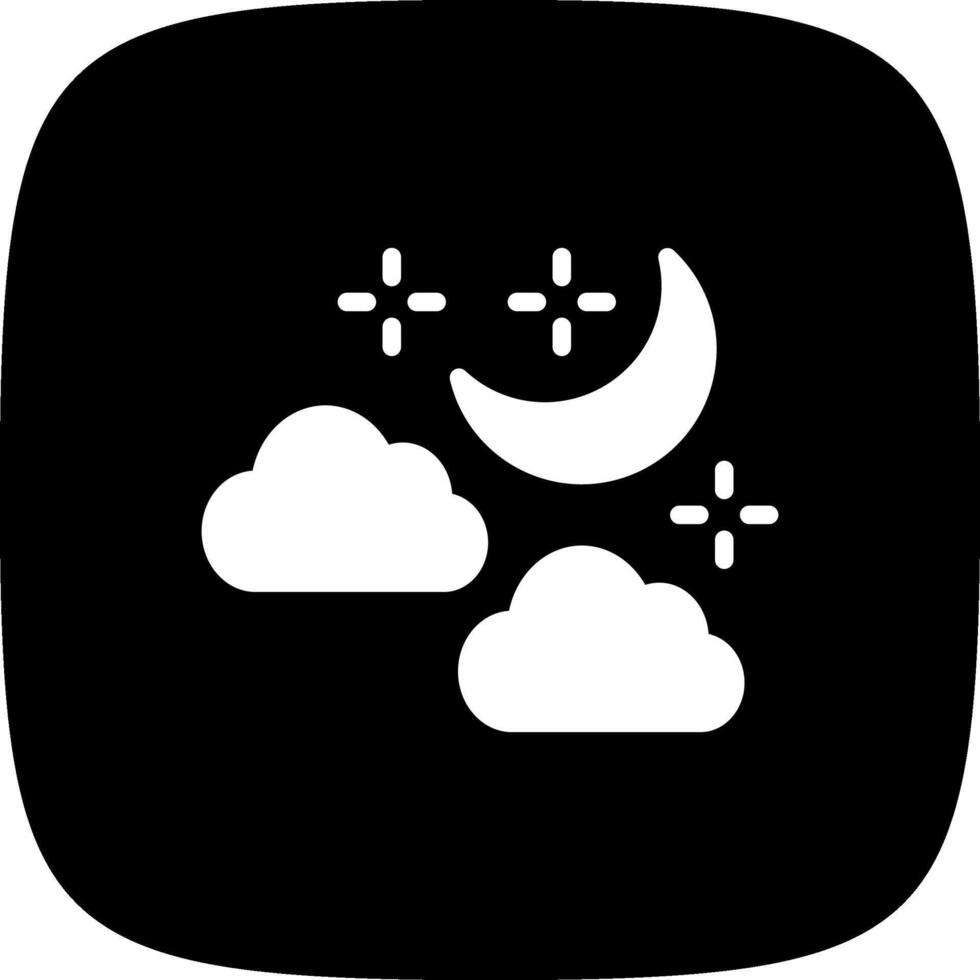 Night Creative Icon Design vector