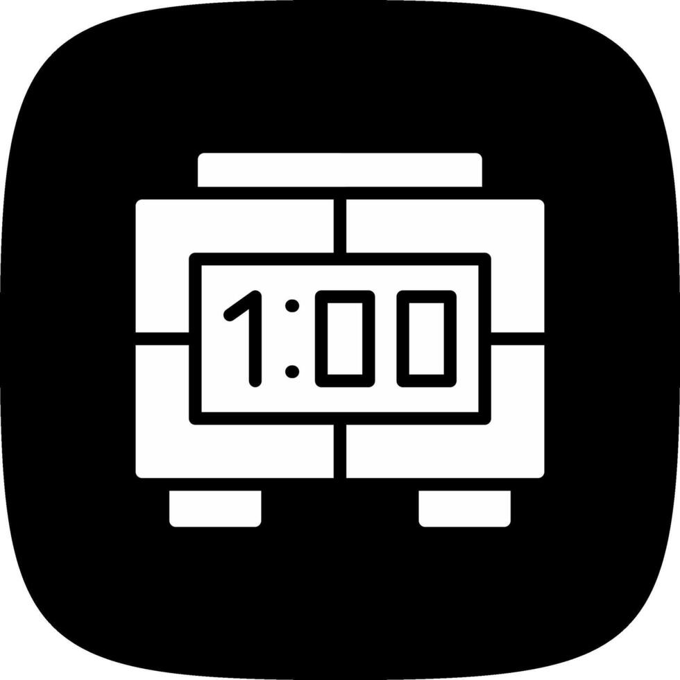 Digital Clock Creative Icon Design vector