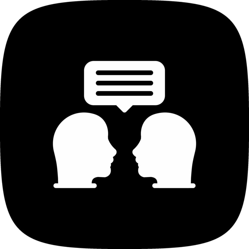 Face To Face Creative Icon Design vector