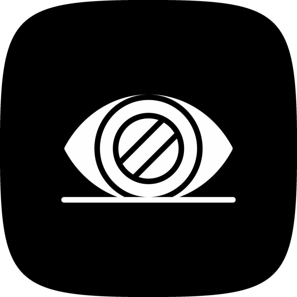 Glaucoma Creative Icon Design vector