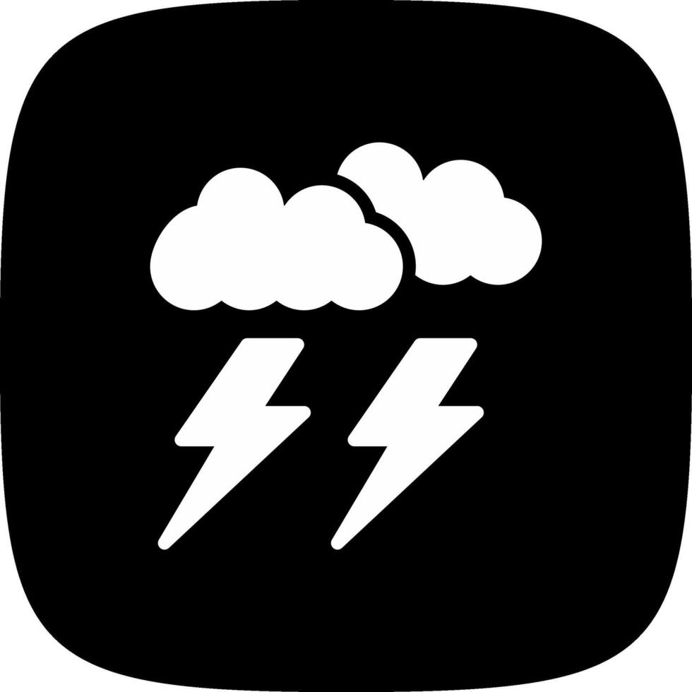 Lightning Creative Icon Design vector