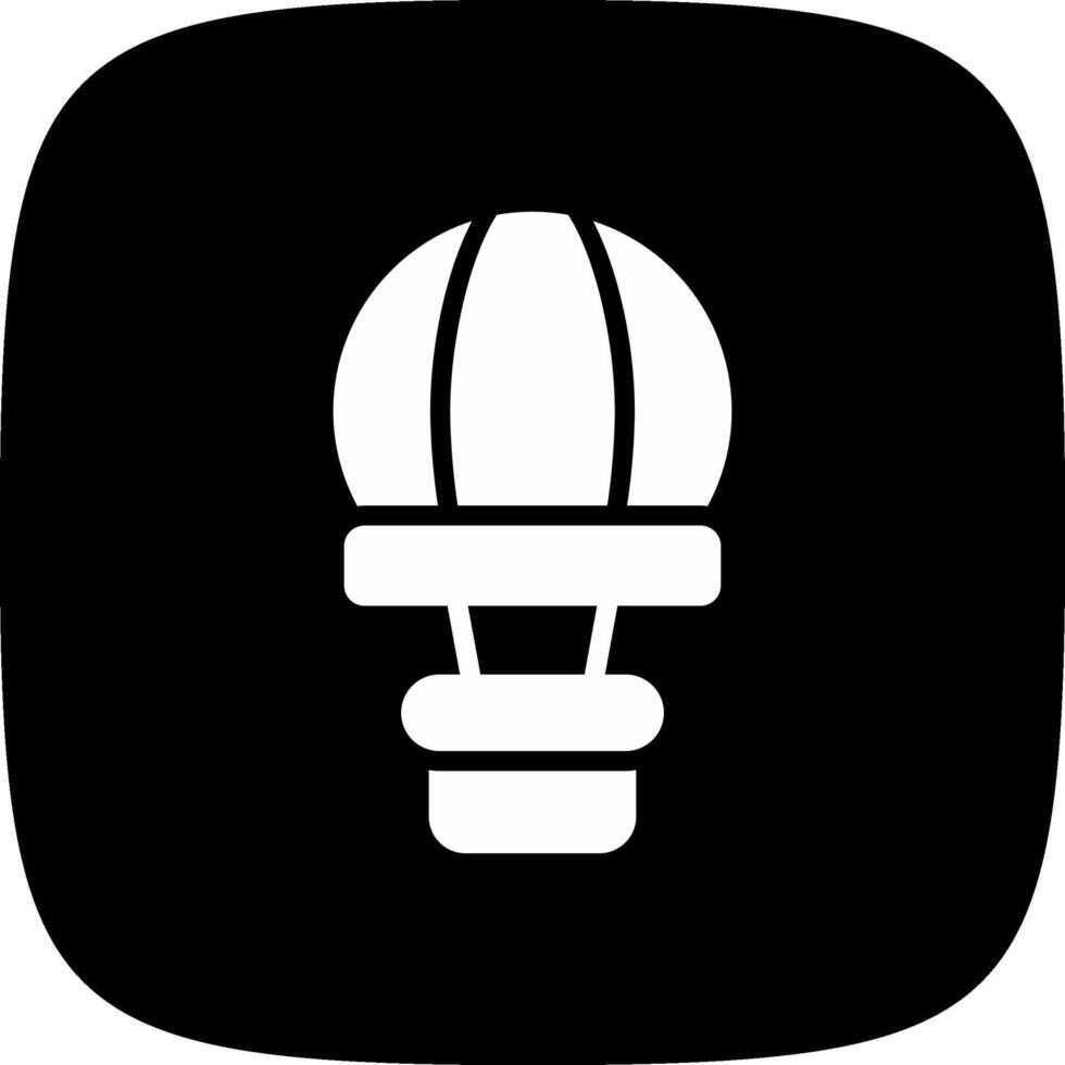Hot Air Balloon Creative Icon Design vector