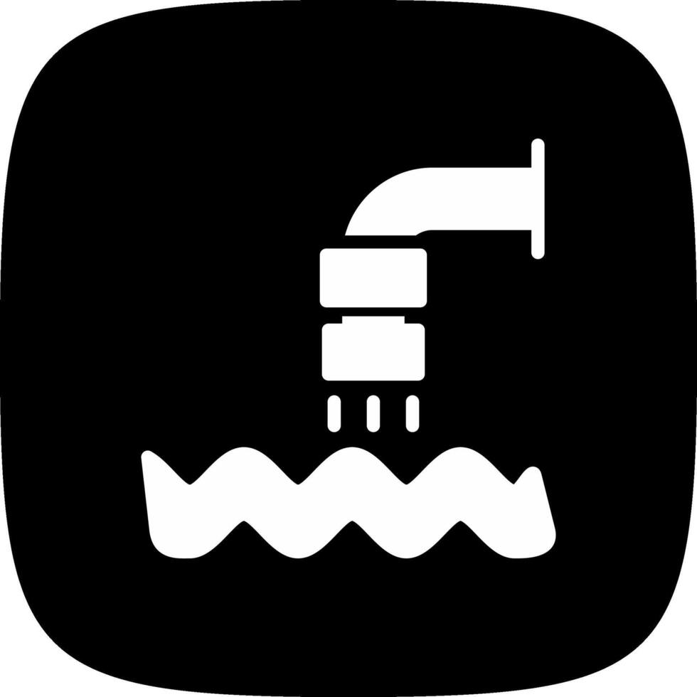 diseño de icono creativo de aguas residuales vector