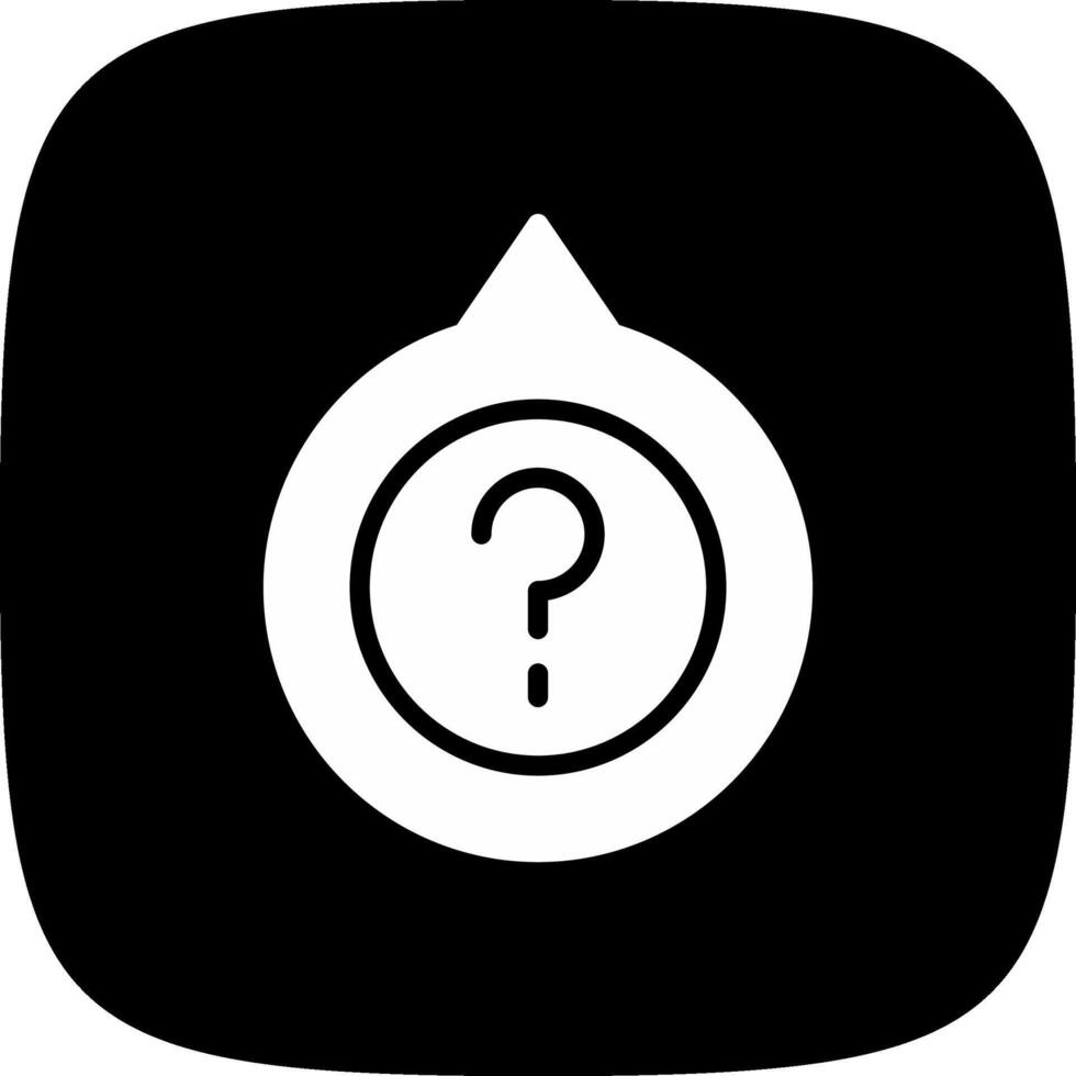 glyph corner inverted Design vector