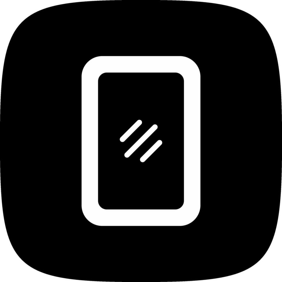 Mirror Creative Icon Design vector