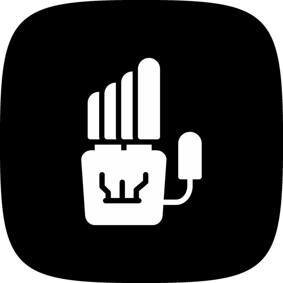 Robot Hand Creative Icon Design vector