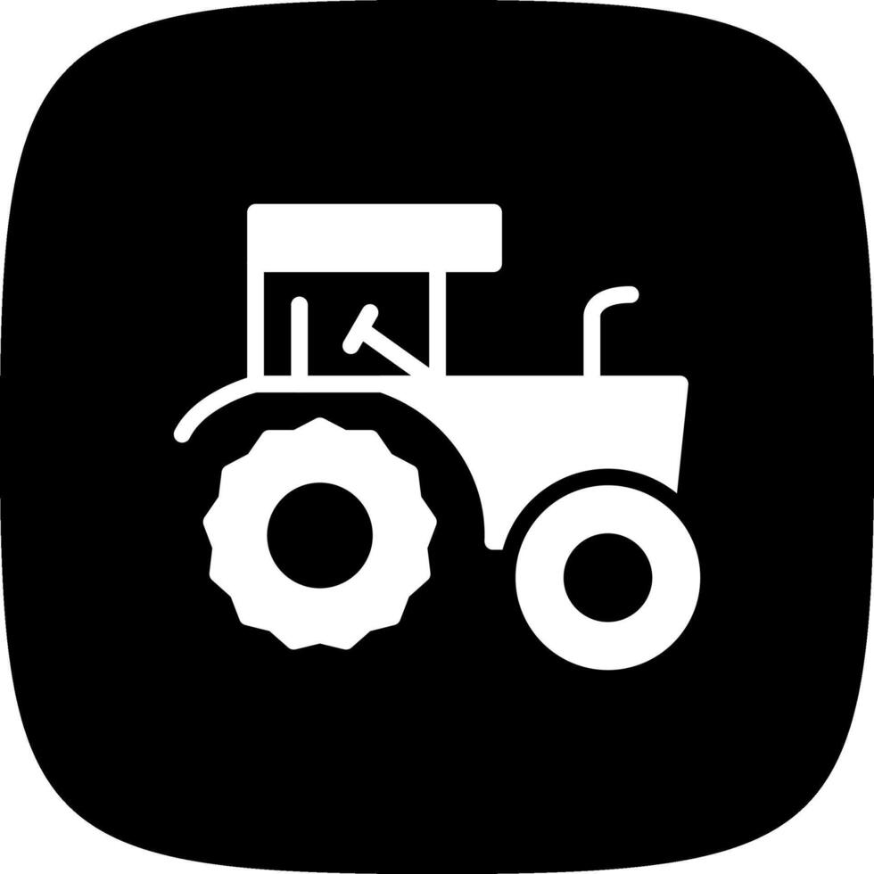 diseño de icono creativo de tractor vector