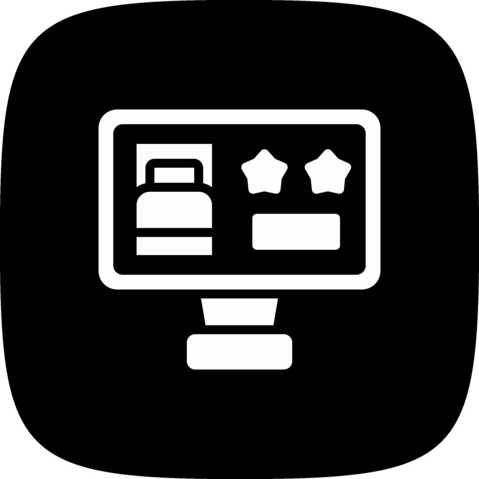 Online Booking Creative Icon Design vector