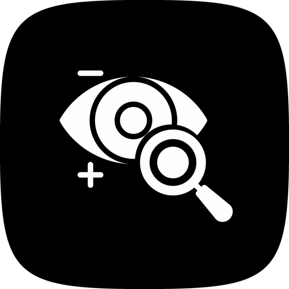 Eyesight Check Creative Icon Design vector