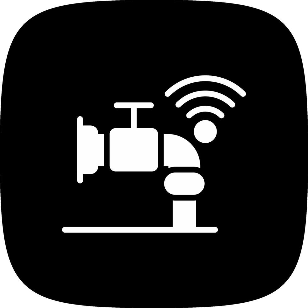 Smart Water Sensor Creative Icon Design vector