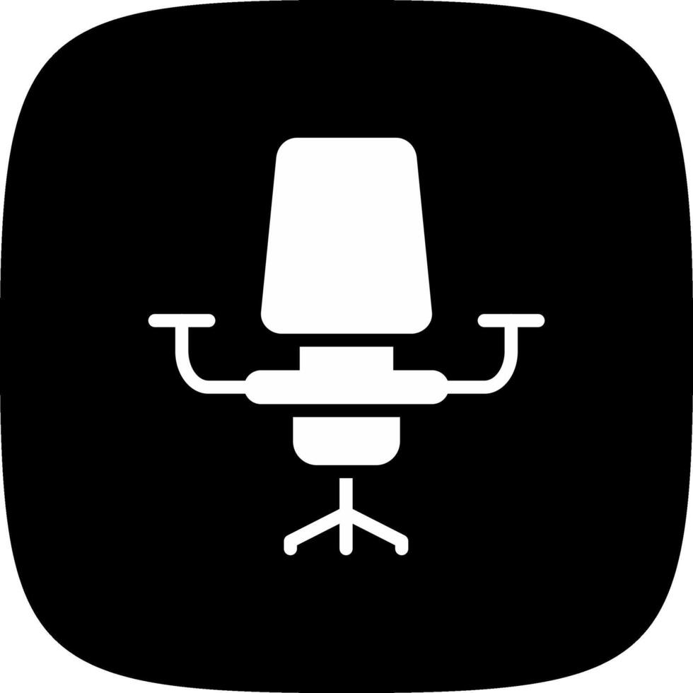 Desk Chair Creative Icon Design vector