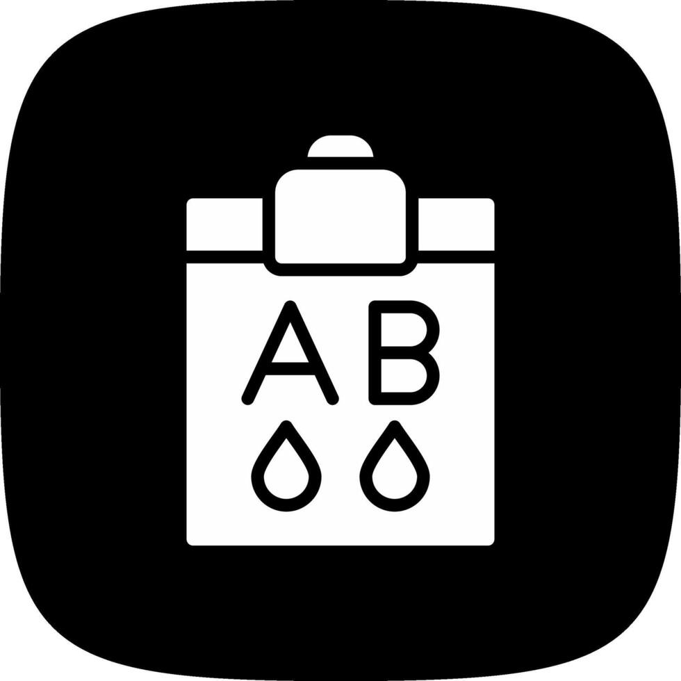 Blood Type Ab Creative Icon Design vector