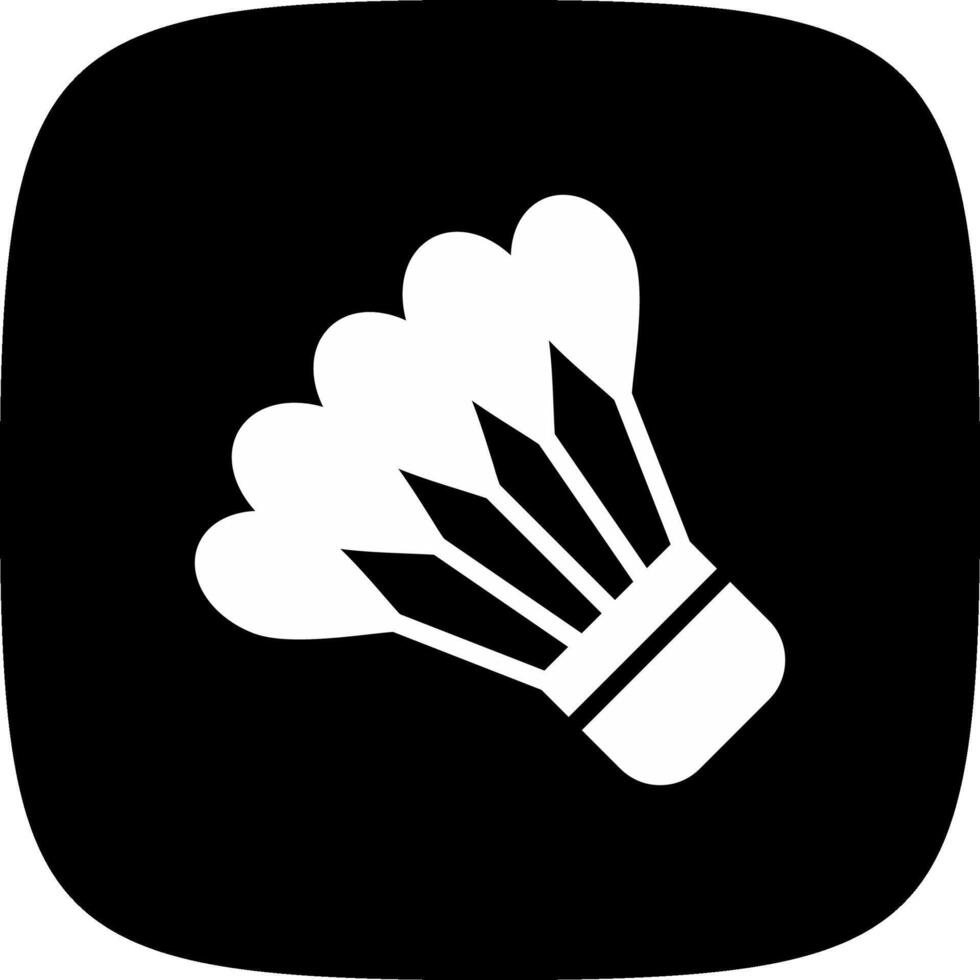 Shuttlecock Creative Icon Design vector