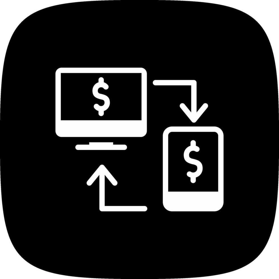 Online Transfer Creative Icon Design vector