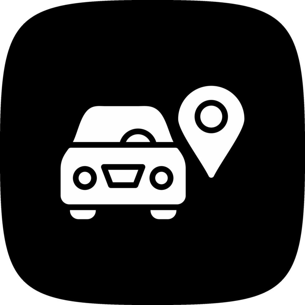 Car Location Creative Icon Design vector