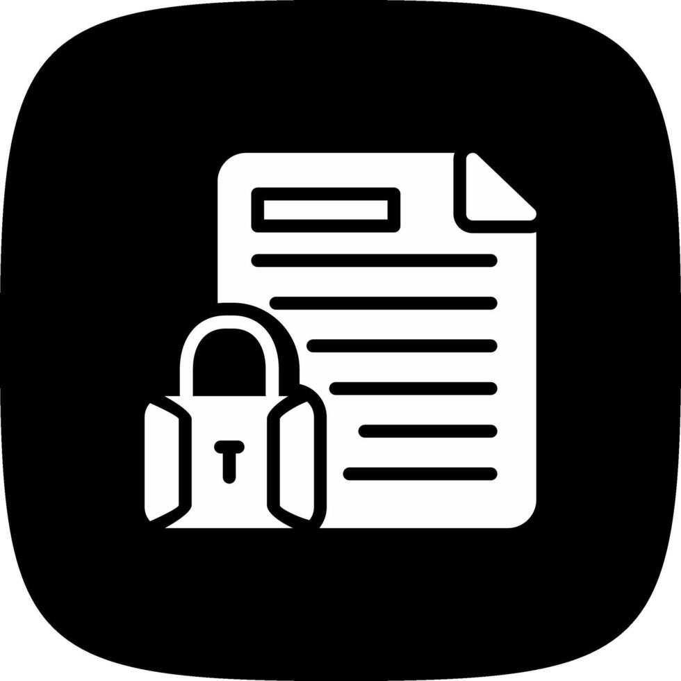 Confidential Project Creative Icon Design vector