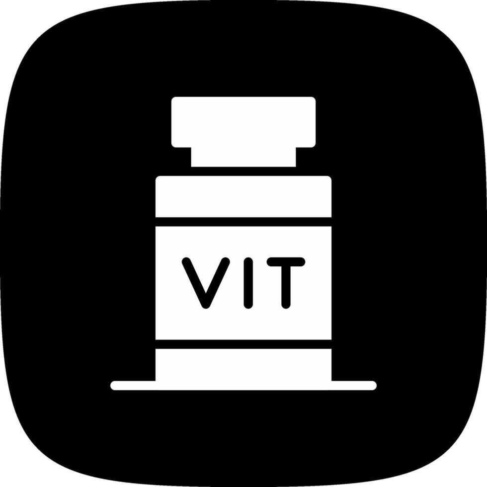 diseño de icono creativo de vitamina vector