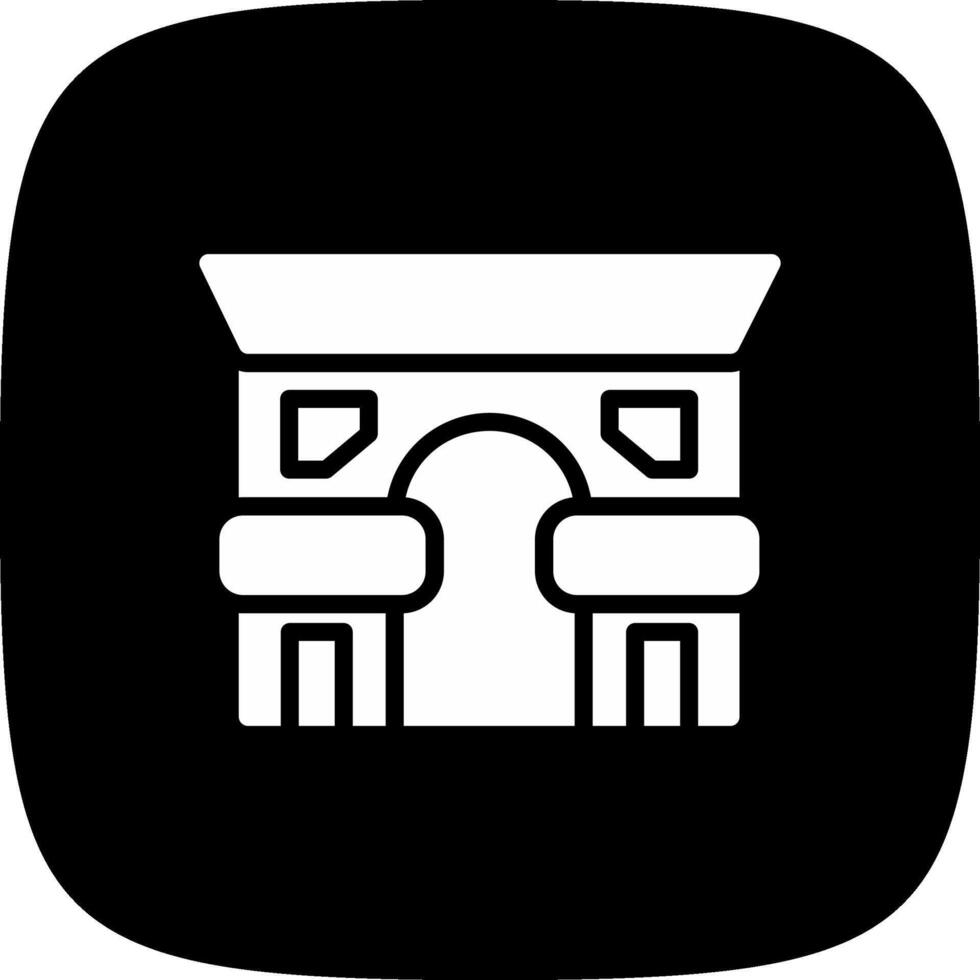 Arc De Triomphe Creative Icon Design vector