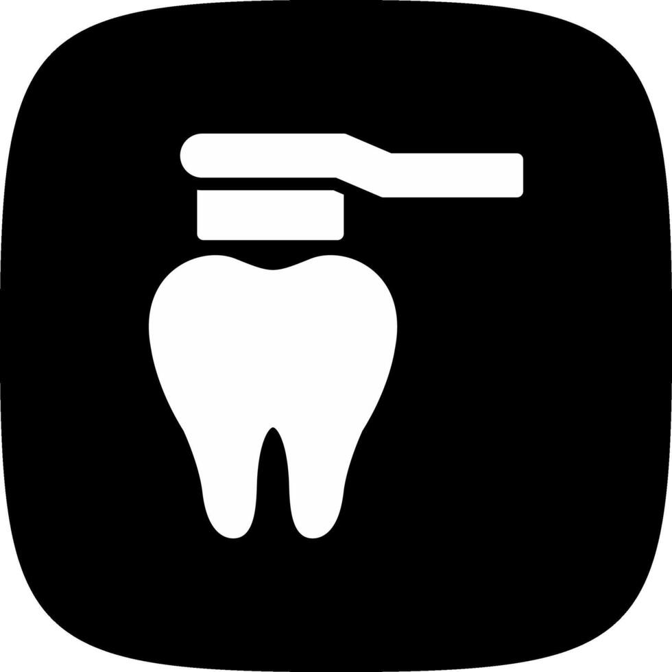 diseño de icono creativo de cepillo de dientes vector