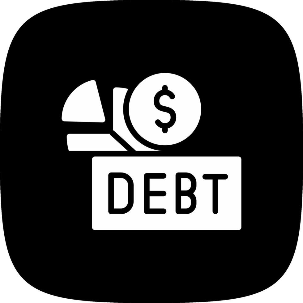 Debt Creative Icon Design vector