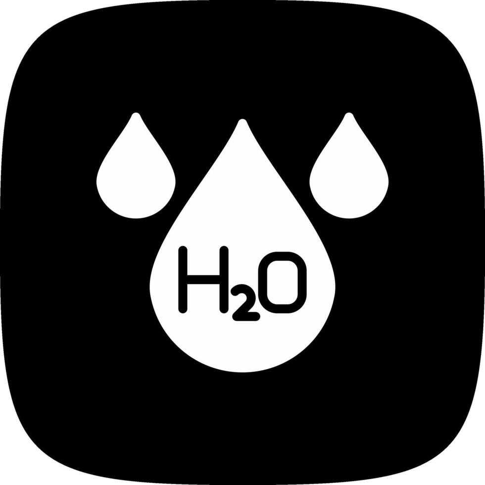 H2O creativo icono diseño vector