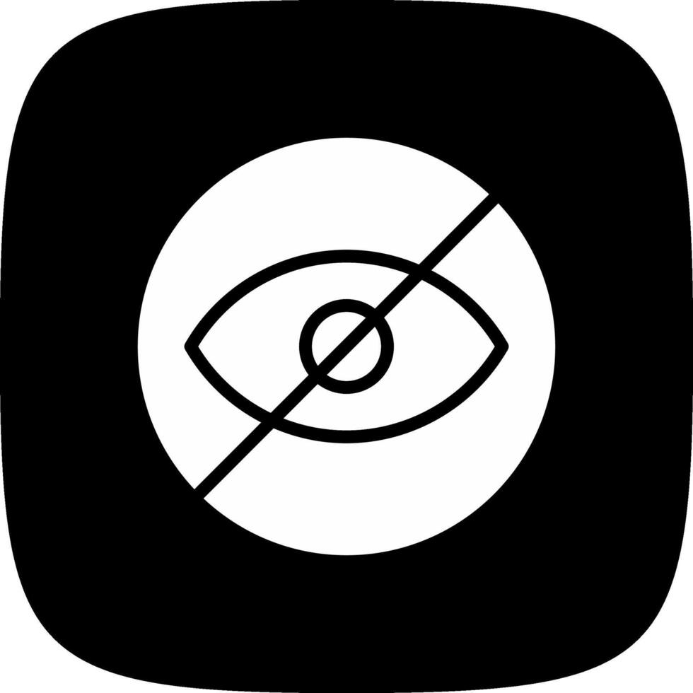 Blindness Creative Icon Design vector