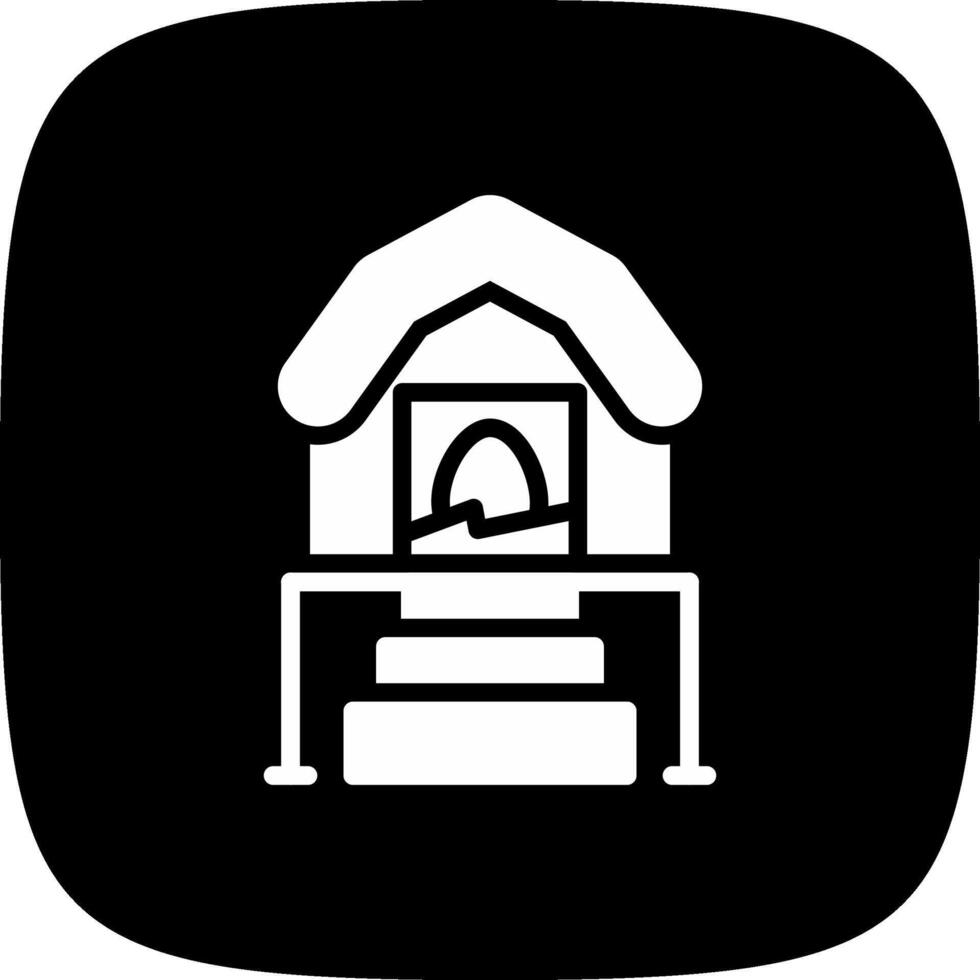 Chicken Coop Creative Icon Design vector
