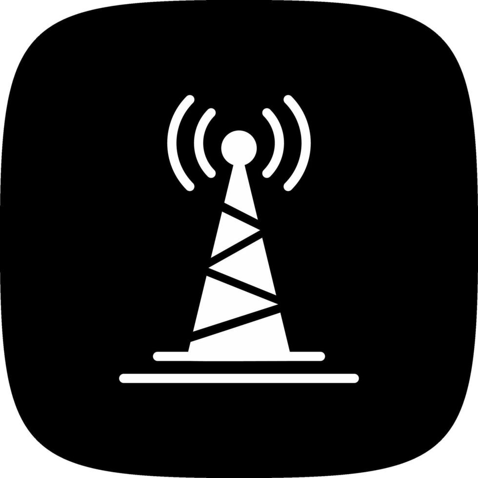 diseño de icono creativo de torre de radio vector