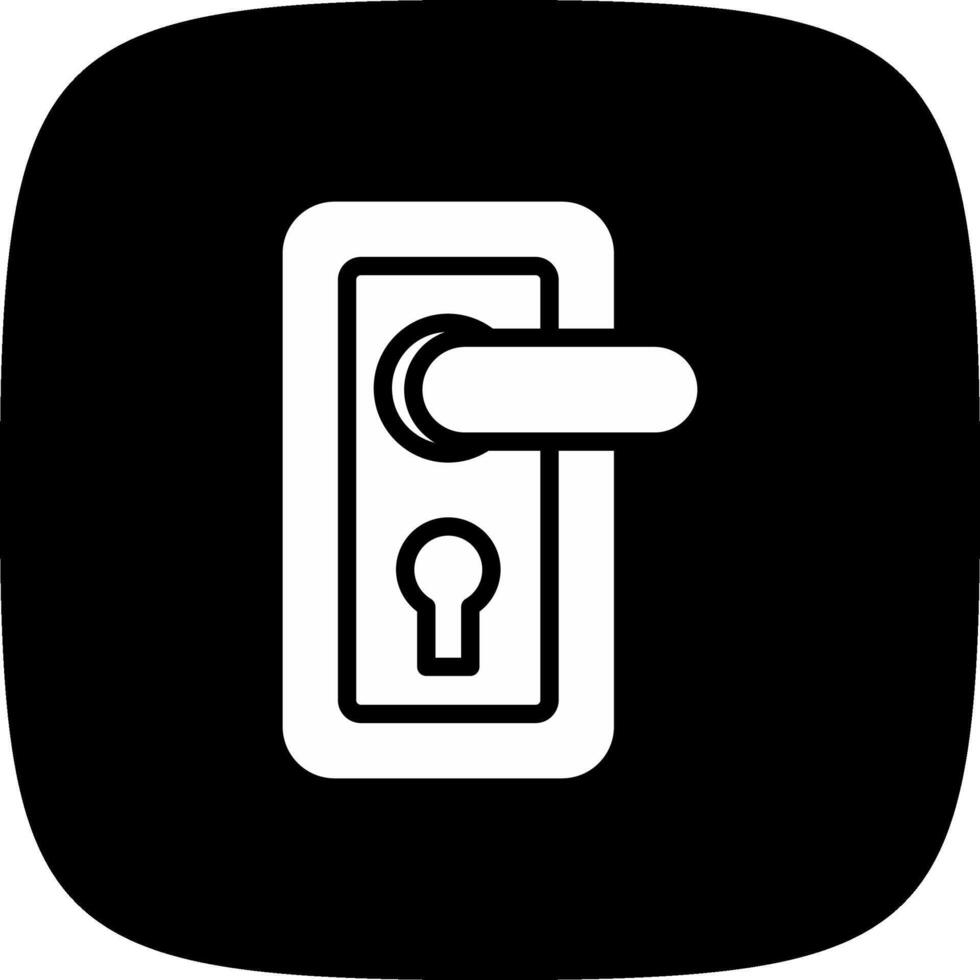 Door Lock Creative Icon Design vector