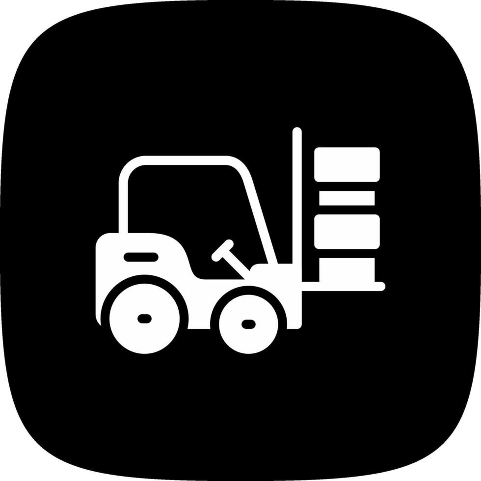 Forklift Creative Icon Design vector