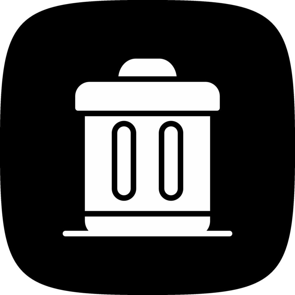 Trash Bin Creative Icon Design vector