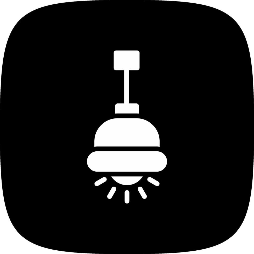 Hanging Lamp Creative Icon Design vector