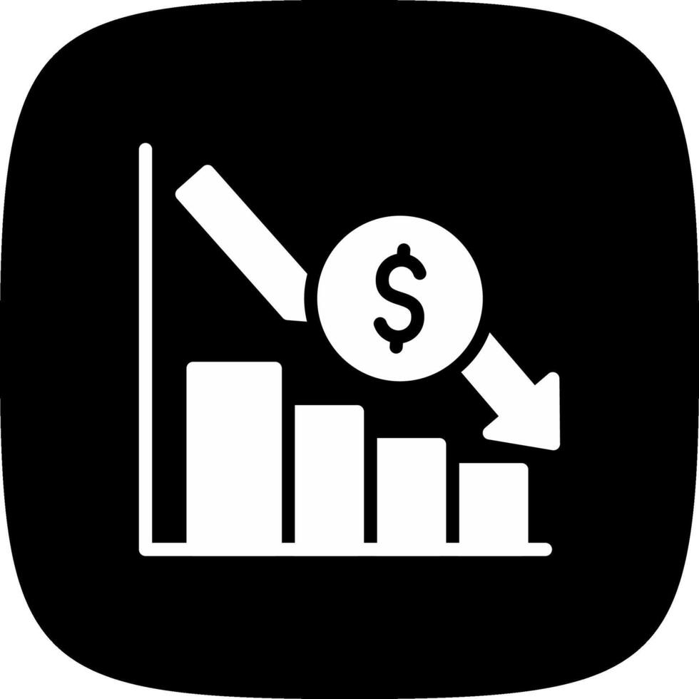 Bar Graph Creative Icon Design vector