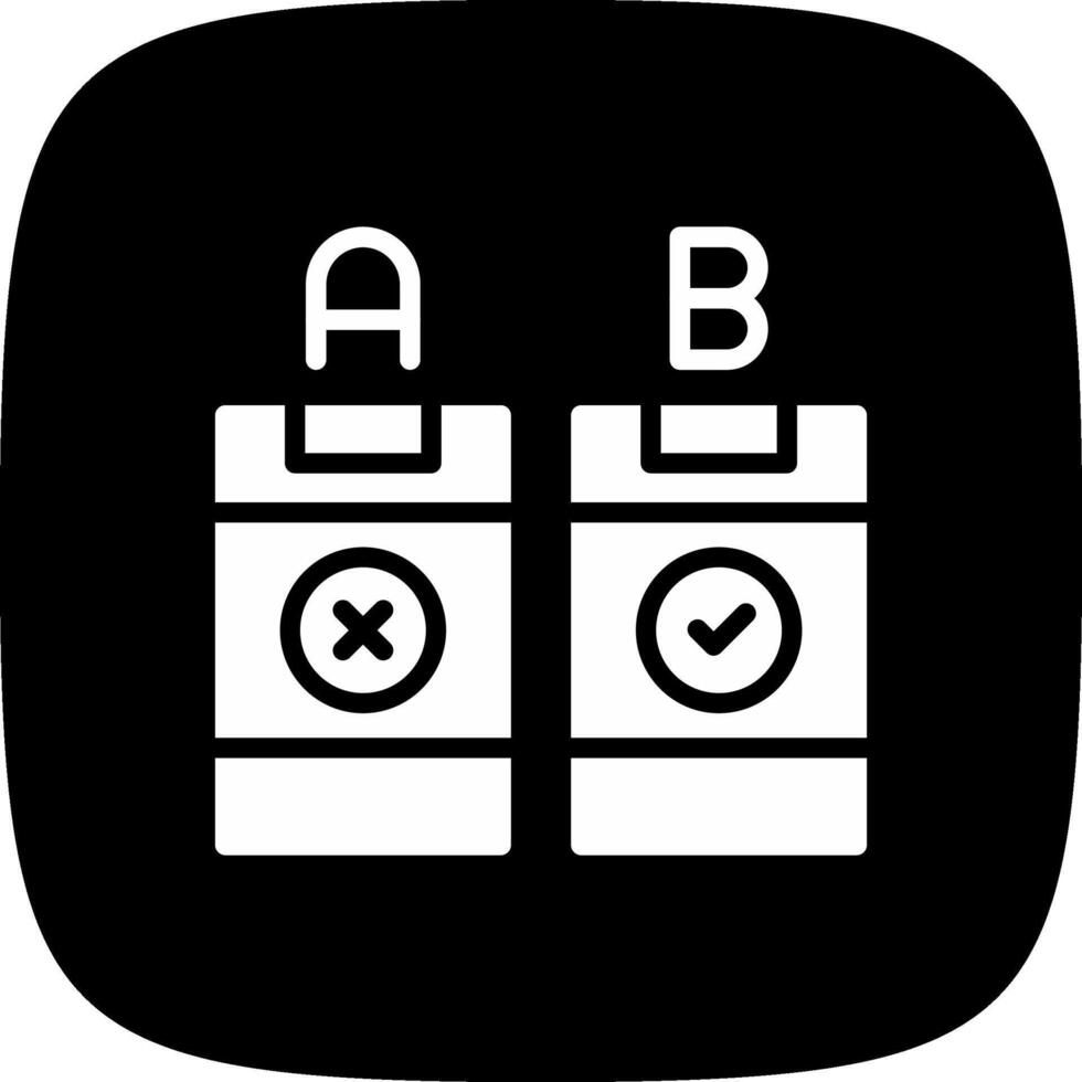 AB Testing Creative Icon Design vector