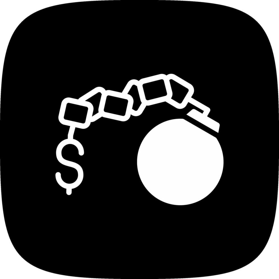 Debt Creative Icon Design vector