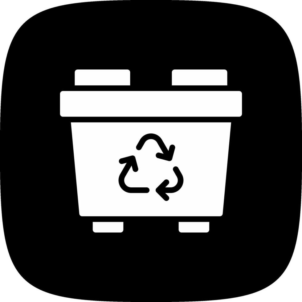 Recycling Bin Creative Icon Design vector