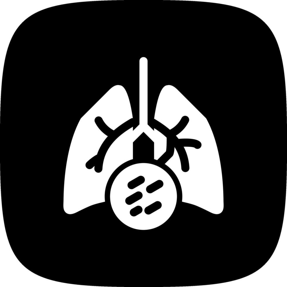 Lung Cancer Creative Icon Design vector
