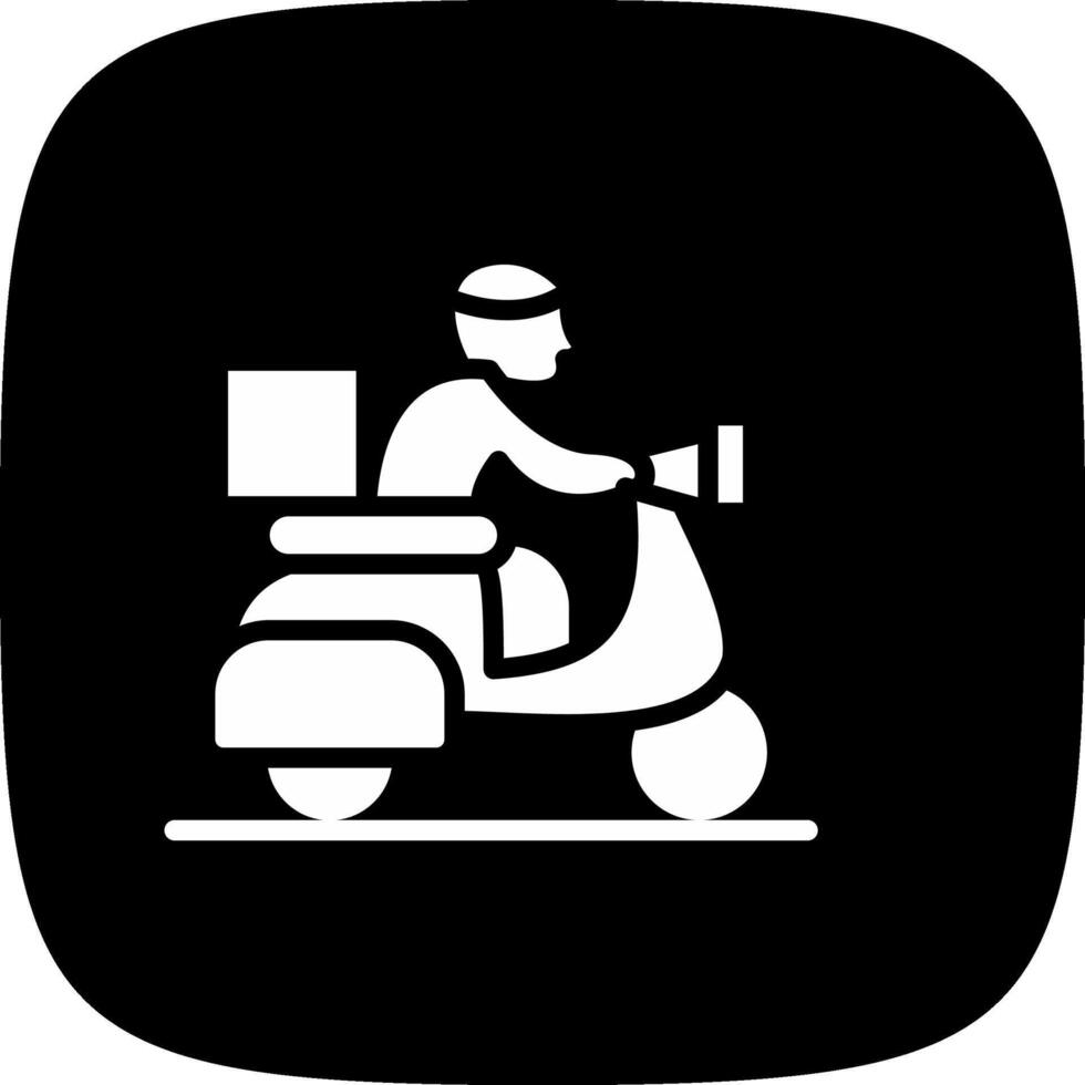 Delivery Bike Creative Icon Design vector