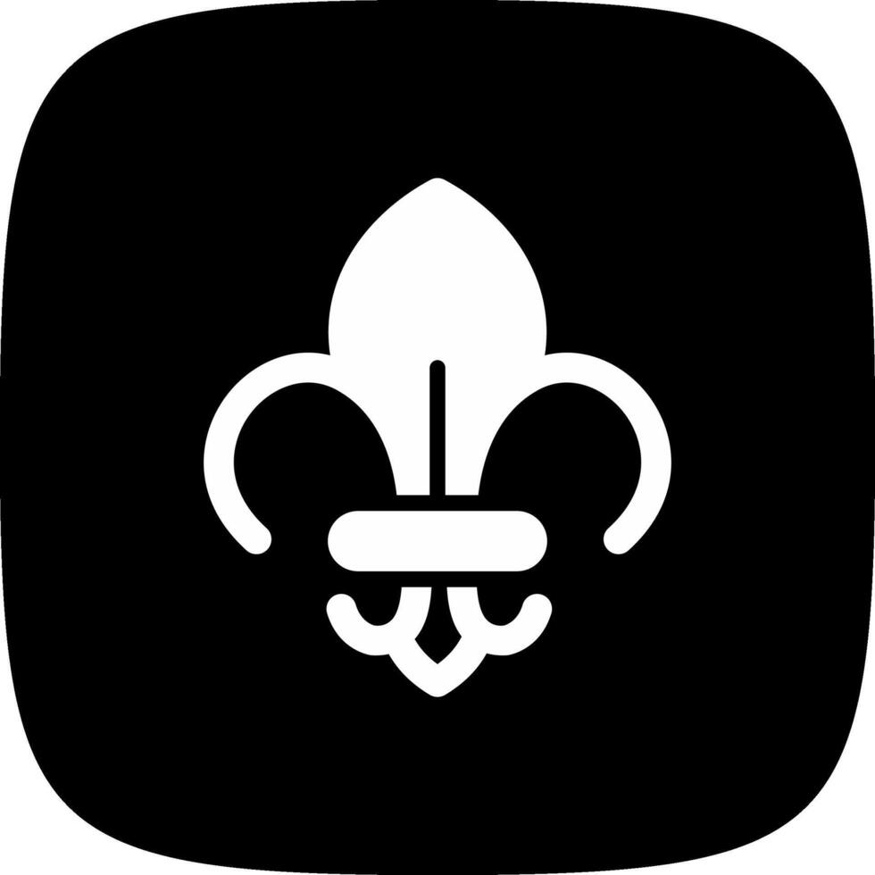 Fleur De Lis Creative Icon Design vector