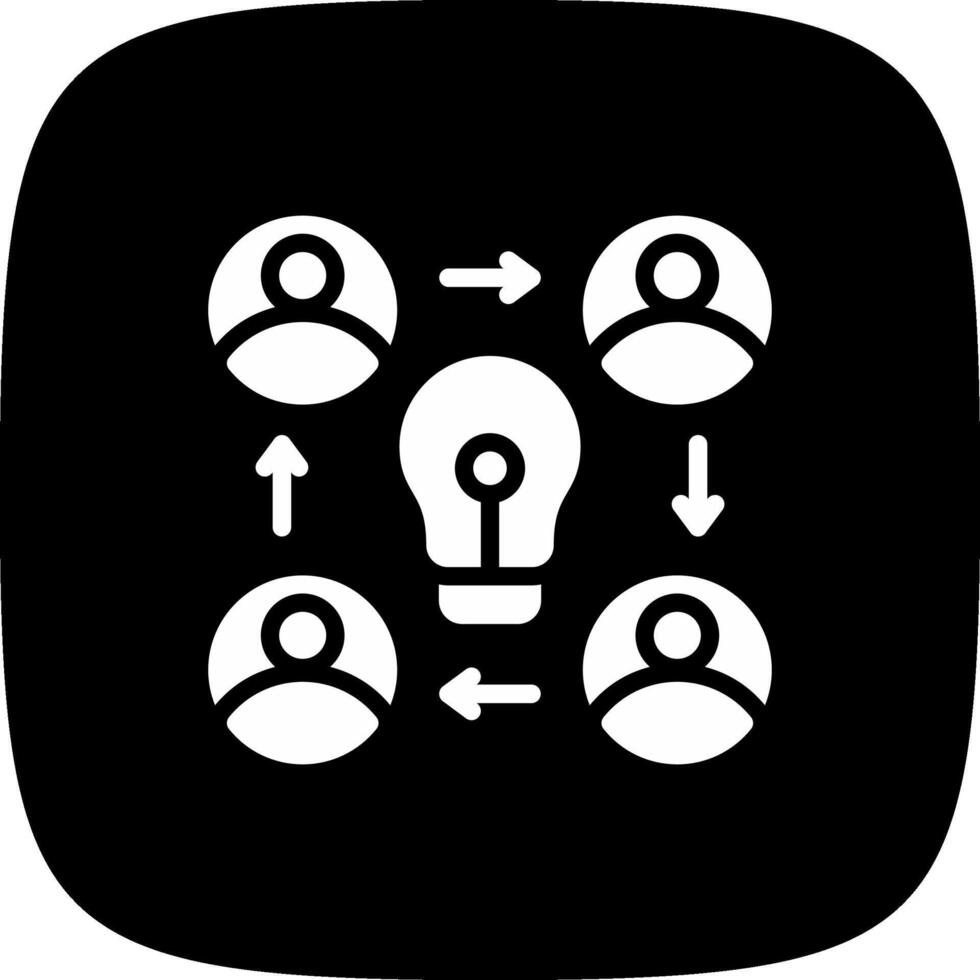 Collaboration Creative Icon Design vector