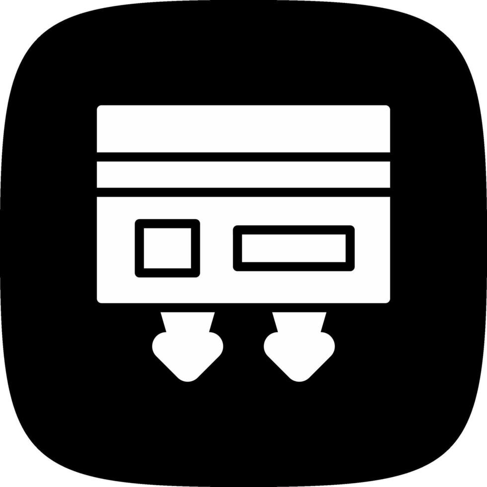 Cash Withdrawal Creative Icon Design vector