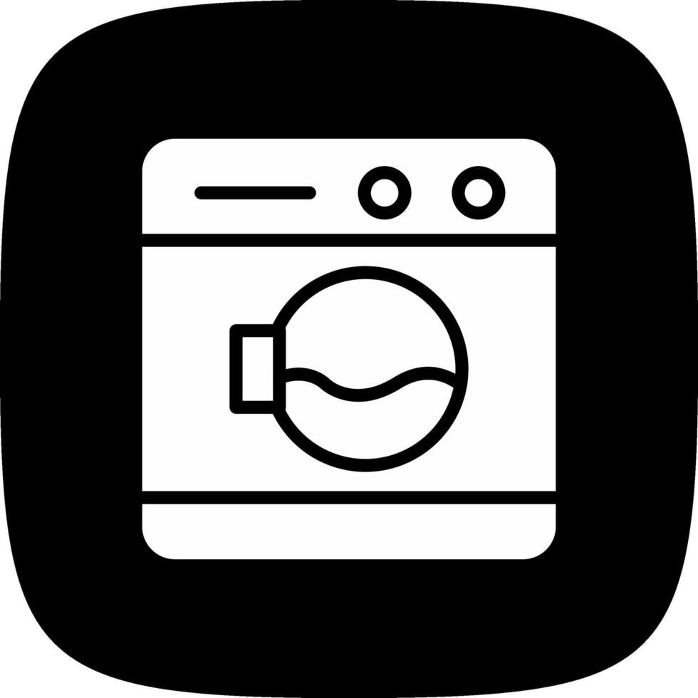 Washing Machine Creative Icon Design vector