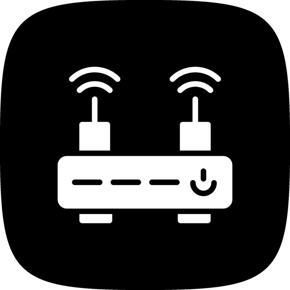 Wifi Router Creative Icon Design vector